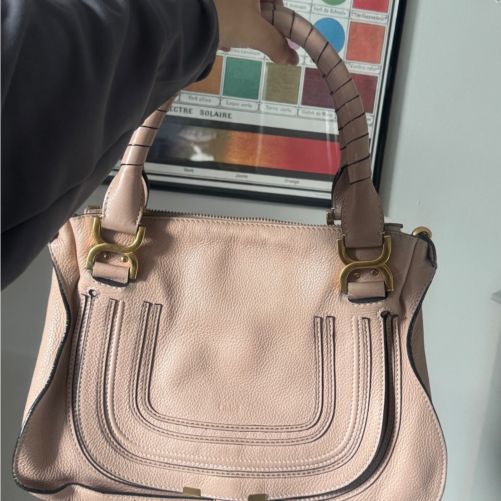 Chloe Pink Marcie Satchel, Gently Used - Picture 6 of 8